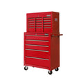 Giantz 14 Drawer Tool Box Cabinet Trolley Red Mechanic Storage