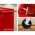 Giantz 14 Drawer Tool Box Cabinet Trolley Red Mechanic Storage
