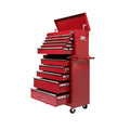 Giantz 14 Drawer Tool Box Cabinet Trolley Red Mechanic Storage