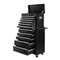 Giantz 15 Drawer Tool Chest Trolley Toolbox Storage Black