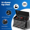Giantz 15 Drawer Tool Chest Trolley Toolbox Storage Black