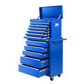 Giantz 15 Drawer Tool Chest Trolley Toolbox Blue Storage