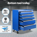 Giantz 15 Drawer Tool Chest Trolley Toolbox Blue Storage
