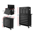 Giantz 16 Drawer Tool Box Cabinet Trolley Garage Storage