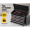 Giantz 16 Drawer Tool Box Cabinet Trolley Garage Storage