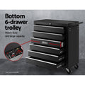 Giantz 16 Drawer Tool Box Cabinet Trolley Garage Storage