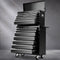 Giantz 16 Drawer Tool Box Cabinet Trolley Garage Storage Black