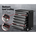 Giantz 16 Drawer Tool Box Cabinet Trolley Garage Storage Black