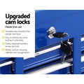 Giantz 17 Drawer Tool Box Cabinet Trolley Chest Garage Storage Blue