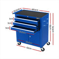 Giantz 3 Drawer Tool Box Cabinet Chest Garage Storage Organiser