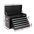 Giantz 5 Drawer Tool Chest Box Cabinet Lockable Garage Storage Black