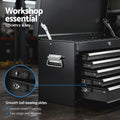Giantz 5 Drawer Tool Chest Box Cabinet Lockable Garage Storage Black