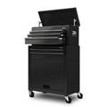 Giantz 7 Drawer Tool Box Cabinet Chest Trolley Garage Storage Black