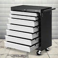 Giantz 7 Drawer Tool Box Cabinet Trolley Storage Grey Garage Chest