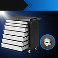 Giantz 7 Drawer Tool Box Cabinet Trolley Storage Grey Garage Chest