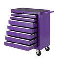 Giantz 7-Drawer Tool Chest Trolley Cabinet Toolbox Heavy Duty Garage Storage Organiser Purple