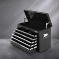 Giantz 9 Drawer Tool Box Cabinet Black Garage Storage Organiser