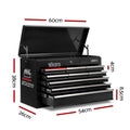 Giantz 9 Drawer Tool Box Cabinet Black Garage Storage Organiser