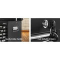Giantz 9 Drawer Tool Box Cabinet Black Garage Storage Organiser
