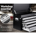 Giantz 9 Drawer Tool Box Cabinet Grey Garage Storage Organiser