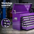 Giantz 9-Drawer Tool Cabinet Chest Toolbox Heavy Duty Garage Storage Organiser Purple