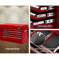 Giantz 9 Drawer Tool Box Cabinet Storage Garage Organiser Red