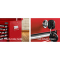 Giantz 9 Drawer Tool Box Cabinet Storage Garage Organiser Red