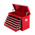 Giantz 9 Drawer Tool Box Cabinet Storage Garage Organiser Red