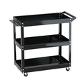 Giantz 3-Tier Tool Cart Trolley Workshop Storage Black