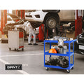 Giantz 3-Tier Tool Cart Trolley Workshop Storage Organiser Blue