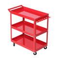 Giantz 3-Tier Tool Cart Trolley Workshop Storage Organiser Red