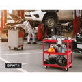Giantz 3-Tier Tool Cart Trolley Workshop Storage Organiser Red