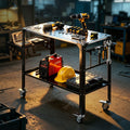 Giantz Welding Table Cart 130KG Mobile Workstation Tool Storage