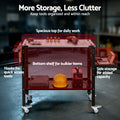 Giantz Welding Table Cart 130KG Mobile Workstation Tool Storage
