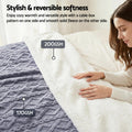 Giselle 152x203cm Double-Sided Fleece Throw Blanket Queen