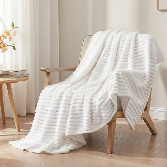 Giselle 127x152cm Fleece Throw Blanket Lightweight Cozy Sofa
