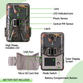 UL-TECH 4K WiFi Trail Camera 48MP 0.2s Trigger Game Camera Camo