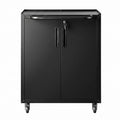 Giantz Rolling Tool Cabinet Heavy-Duty Storage Cabinet Adjustable Shelf Black