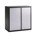 Giantz Steel Tool Cabinet Wall Mount Adjustable Shelf Garage Storage Lockable Black Grey