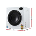 Devanti 6kg Tumble Dryer Stainless Steel Touch Screen 4 Modes