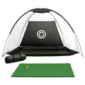 Everfit 3M Golf Net Training Mat Set Driving Target Black