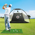 Everfit 3M Golf Net Training Mat Set Driving Target Black