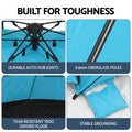 Weisshorn Beach Tent 3-4 Person Pop Up Sun Shade UPF 50 Automatic Outdoor Blue