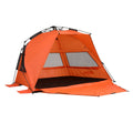Weisshorn Beach Tent 3-4 Person Pop Up Sun Shade UPF 50 Automatic Outdoor Orange