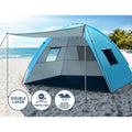 Weisshorn 4 Person Camping Tent Beach Fishing Sun Shade Shelter Portable