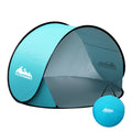 Weisshorn Pop Up Beach Tent 2-3 Person Sun Shade Shelter Fishing