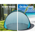 Weisshorn Pop Up Beach Tent 2-3 Person Sun Shade Shelter Fishing