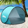 Weisshorn Pop Up Beach Tent 2-3 Person Sun Shade Shelter Fishing