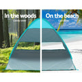 Weisshorn Pop Up Tent 3 Person Beach Camping Fishing Sun Shade