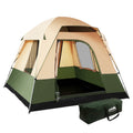 Weisshorn 4 Person Camping Tent Family Hiking Beach Green